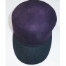 Casquette feutrine violet noir