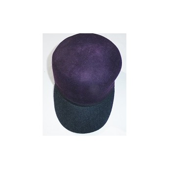 Casquette feutrine violet noir