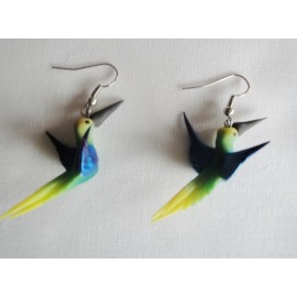 Boucles d'oreilles colibris