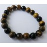 Bracelet oeil de tigre & tourmaline noire
