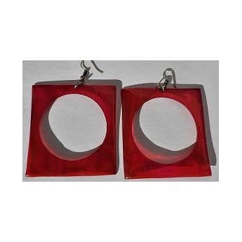 Boucles Corne rouge