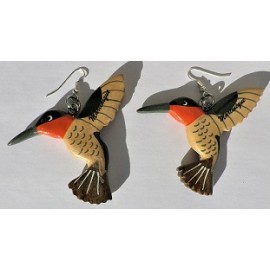 Boucles d'oreilles colibris 2