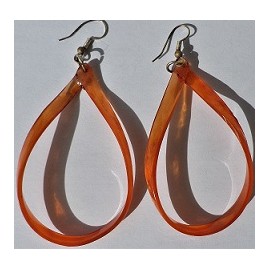 Boucles Corne Orange