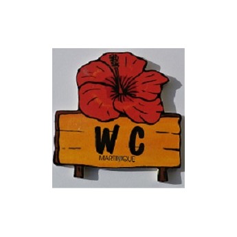 Plaque  porte WC