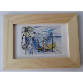 Cadre + Carte postale Martinique