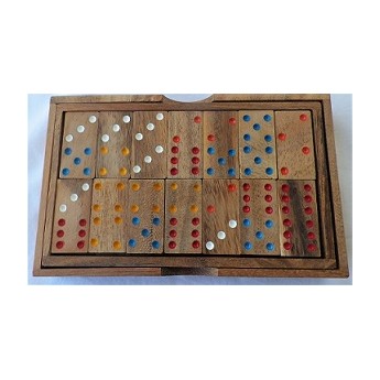 Jeu de dominos en bois