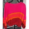 Pull oversize rouge