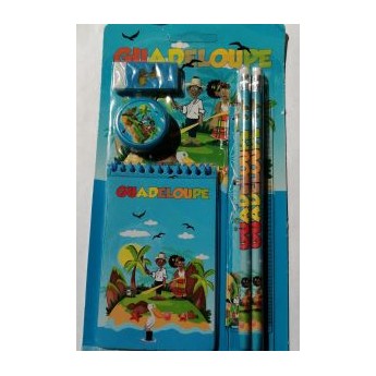 Set Carnet Crayon Gomme